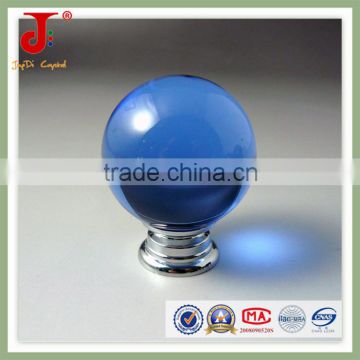 New Design Clear Round Blue Furniture Crystal Handle&knob