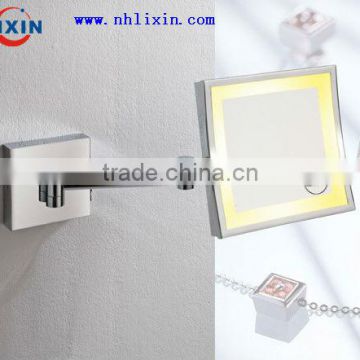 Magnifying Square Mirror With Light