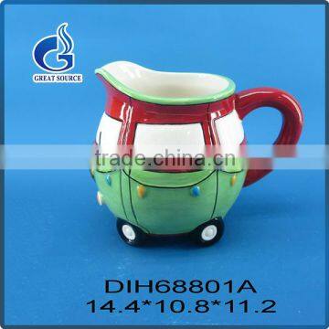 Fashionable cute shape colorful coffee mug with smooth arc handle