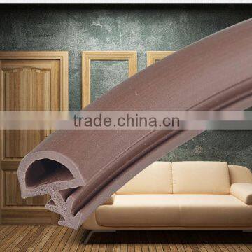 pvc bumper sealing strip for wooden doors frame