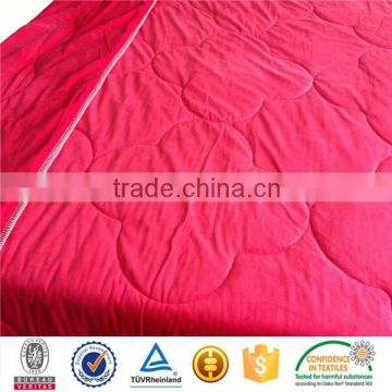 china supplier 100%polyester velboa quilt cover and bed sheet aplic work cotton sateen