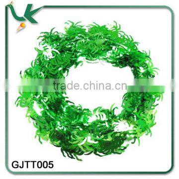 Wholesale Artfical Halloween PET Green Tinsel Garland