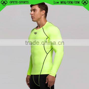 (Trade Assurance)men's sports wear lycra compression shirts 2016