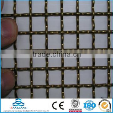 SQ- flattened bend crimped wire mesh(manufacturer)