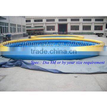 Recommended waterproof PVC round inflatable hard plastic swimming pool