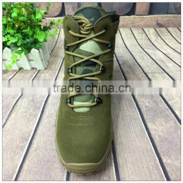 Leather army green jungle combat tactical army military boots and shoes
