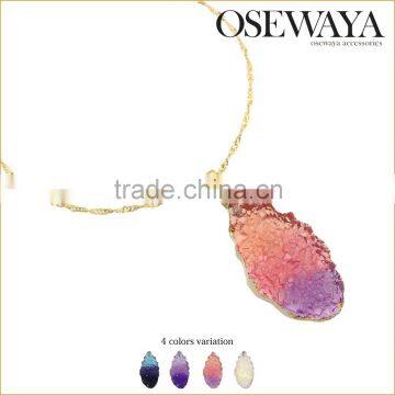 druzy big necklaces osewaya authentic products no moq