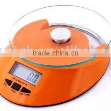 3kg colorful Digital Diet Scale with Glass Pan