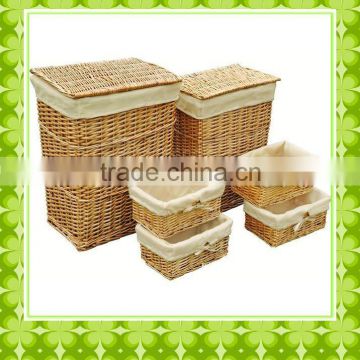 Newest and cheapest Handmade Wicker Storage Barrel Shaped laundry hamper