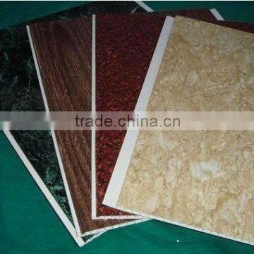 2011latest width 25cm marble grain pvc wall panel