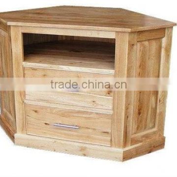 Wooden corner TV stand oak furniture