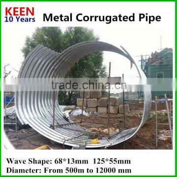 anticorrosion galvanized corrugated steel pipe