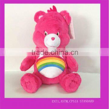 EN71,ASTM standard factory wholesale care bear plush backpack