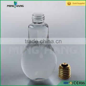300ml Clear Glass Empty Bulb Shape Juice Bottle photo-3