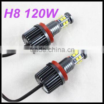 car accessory xenon lamp for bmw e92 high power CE RoHS approved car leadlight H8 120W led angel eyes