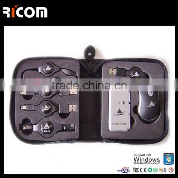 usb computer travel kit,usb office travel kit,electronic travel kit--KIT-001--Shenzhen Ricom