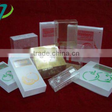 Custom Soft Crease Auto Bottom Clear Plastic Packaging Box,Plastic Box