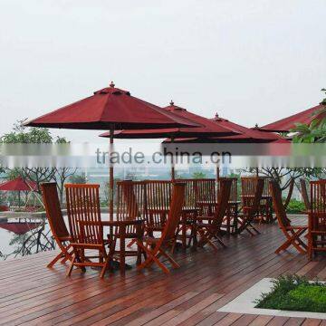 Professional Customized Parasol Beach Umbrella Wood