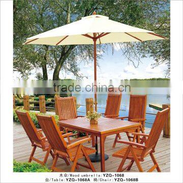 2014 crank square umbrella / wooden umbrella / patio umbrella