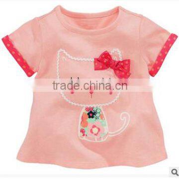 wholesale top fashion girl t shirt baby girls cartoon t shirt