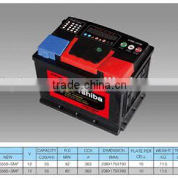 NARADA brand 12v car battery for africa market