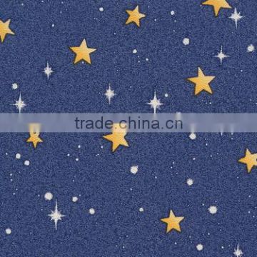 Blue star color wallpaper for kids room manufacture Guangzhou Foshan china