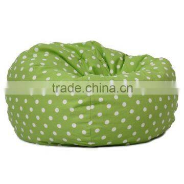 Hot Selling Living Room Decorative Small Furniture Polka Dot Design Green Bean Bag Corner Sofa Chair