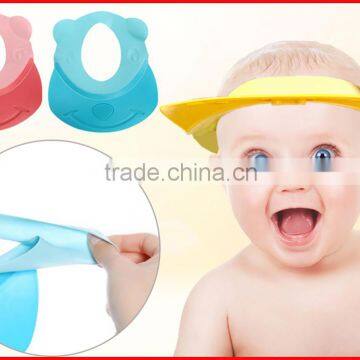 100% eco-friendly silicone softtexile swim shower cap for baby