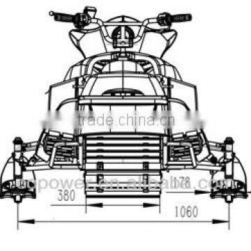 New 320CC plastic snowmobile (Direct factory)