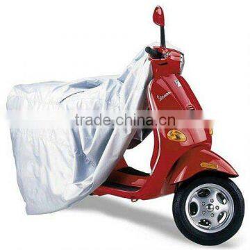 silver color polyester scooter cover