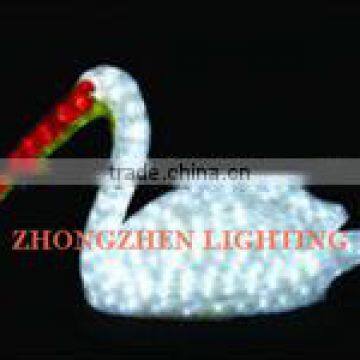 New outdoor crystal sculpture motif light for white swan