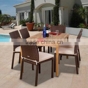 Outdoor furniture outdoor table chair patio sets teak wood top                        
                                                Quality Choice