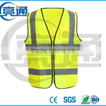 Fluo-yellow reflective vest reflective safety vest EN20471