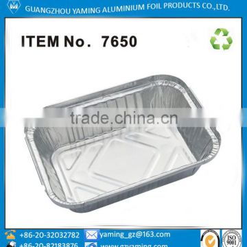 packaging boxes cookware food use take away aluminum foil container with lid No. 7650