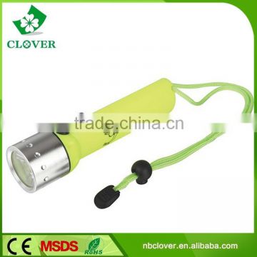 2015 new type made of alloy and high-density hard plastic 180LM powerful led diving torch