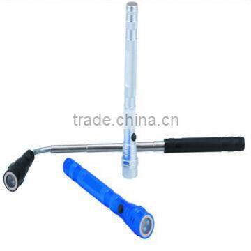 Telescopic Magnetic LED Flashlight Torch With Flexible Head