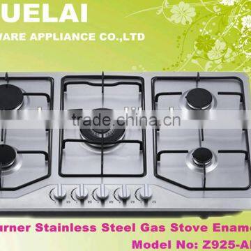 2013 Hot Sales Model Stainless Steel Top 5 Burner Gas Stove Z925-ABCCD