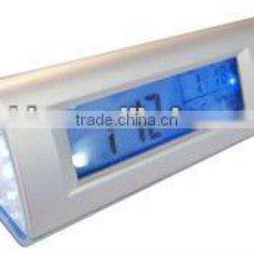 LCD Travelling Clock with LED torch