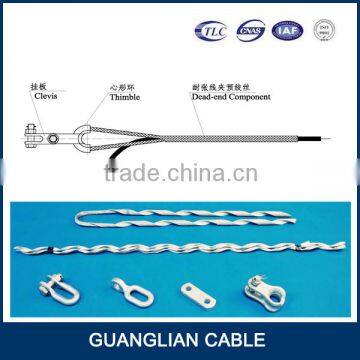 China Manufacturing Preformed OPGW dead end 160kn fiber cable tension fittings