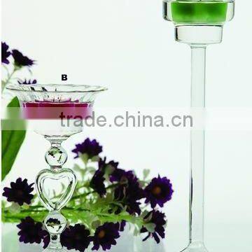 Heat resistant Glass Candle Holder Set