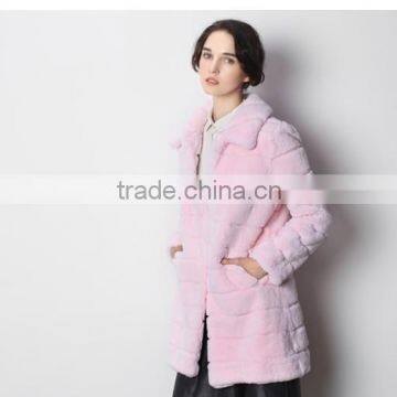 Real Rex Rabbit Fur Jacket for Fashion Women