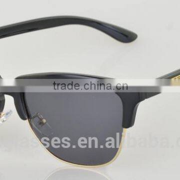 Men's Metal Half Frame Sunglass With Good Polaroid Lens
