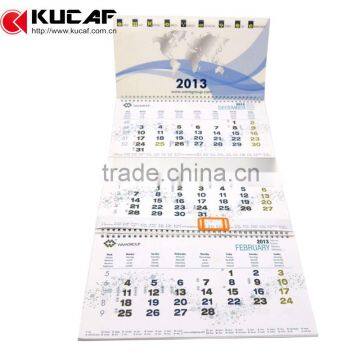 Large wall calendar printed cheap walled paper clock wholesale