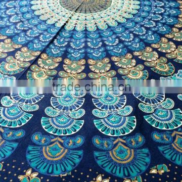 Multi color Hippie Mandala Tapestry Throw Indian Wall Hanging Beach throw blanket coverlet