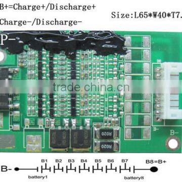 hight quality PCM/BMS/PCB For 29.6V(8S)Li-ion Battery Packs lg pcb print,pcb flexible