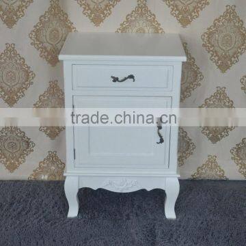 Bedroom Oak Furniture Modern Cheap Matt White Nightstand for Sale