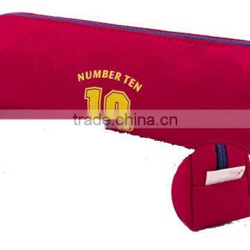 Yellow Colour Canvas Pencil Case Pouch photo-5