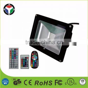 20W RGB color changing waterproof garden led flood light