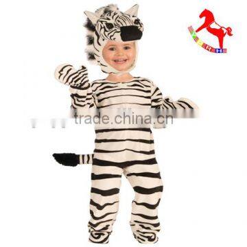 Kid cosplay toy lifelike plush zebra costume