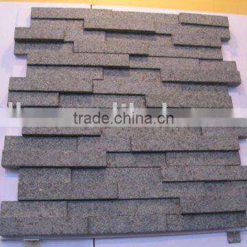 black landscaping slate stone